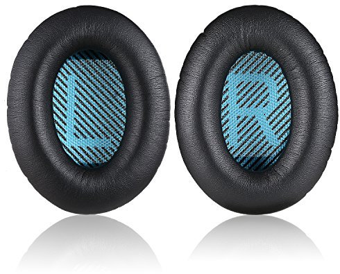 Bose Replacement Ear Pads Kit - JECOBB Ear Cushions for QuietComfort 2, Quiet Comfort 15, QuietComfort 25, QC 35, Ae2, Ae2i, Ae2w, Sound True, Sound Link (Around-Ear Only) Headphones (Black)