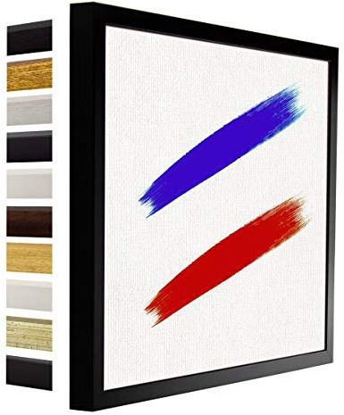 myposterframe Nordica Leerrahmen für Leinwand Bilder 70 x 100 cm Bilderrahmen Holz Größenwahl 100 x 70 cm Farbwahl Schwarz matt ohne Verglasung