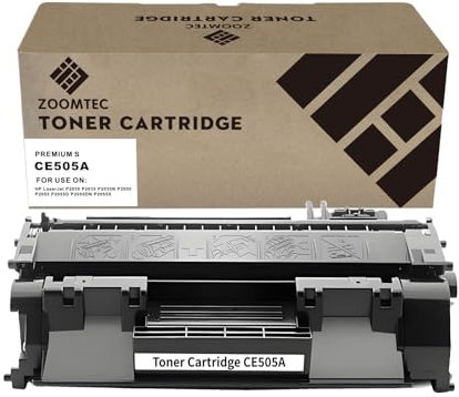 ZOOMTEC Ersatz für HP CE505A 05A CE505X 05X Tonerkartusche Kompatibel mit HP Laserjet P2030 P2035 P2035N P2050 P2055 P2055D P2055DN P2055X Drucker (1er-Pack Schwarz)