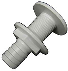 Thru Hull Boat Drain Plug 25MM 1 (Socket Marine Bilge Water Deck Transom Plastic Threaded)