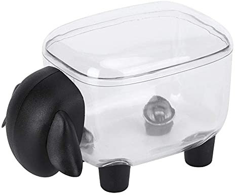 AUNMAS Mini Wattestäbchen Aufbewahrungsbox Make-up Baumwolle Aufbewahrungsbox Niedlichen Cartoon Transparent Tragbare Schreibwaren Wattestäbchen Halter Veranstalter für Home Office verwenden