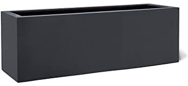ESCHBACH® Pflanzkübel Box 60 Anthrazit Schwarz Rechteckig * 60 x 20 x 20 cm * 10 Jahre Garantie