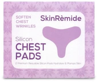 Skinremide 2 Silikon-Brustfalten-Pads – Anti-Falten Premium wiederverwendbare Patches zur Prävention von Hautlinien – Faltenglättung über Nacht Behandlung für Dekolleté