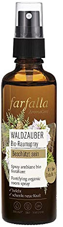 farfalla Waldzauber Duftspray 75ml - Entspannung und Kraft aus der Waldluft - Zirbelkiefer & Weisstanne - Veganer Bio-Raumspray