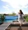 MyMaxxi Balkonbanner Sichtschutz - Sonniger Traumstrand mit hellblauem Meer - Abdeckung für Terrasse Balkon - Windschutz Sonnenschutz Blickdicht - Balkonverkleidung wetterfest -