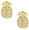 14K Vergoldet Ananas Ohrstecker Ohrringe für Damen