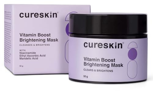 Cureskin Vitamin Boost Gesichtsmaske | D Tan Pack zur Bräunungsentfernung, 50 g (1er Pack)