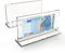 2 Stück Acryl Banknoten Display Rahmen Euro Bill Fotohalter für Geldscheine Sammler Papiergeld Dollar Clear Bill Frame Ticket Protector Stempel Sammelzubehör 10x20cm