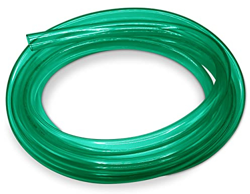 MYPURECORE Flexible Hose Pipe 16mm Inside Diameter 20mm Outside Diameter – 4 Metres Clear PVC Food Grade Green Plastic Tube for Fish Food, Engineering, Food Industry – Multipurpose PVC Pipe.