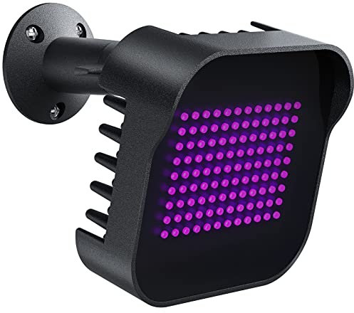 Tendelux DI20B IR Illuminator | Luz de inundación infrarroja de largo alcance para cámara de seguridad (negro, con adaptador de corriente)