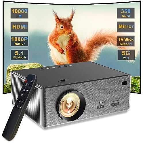 Goditi L'Intrattenimento Ovunque Con Il Potente Mini Proiettore Portatile Full Hd 1080p Nativo Wifi Bluetooth - Wtonisy 300 Ansi Lumen Video Proiettor