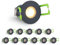 LongLife LED 12er Set Einbaustrahler Mini 3W 2700K anthrazit RAL 7016 IP65 Dimmbare Strahler für Terrassenüberdachung, Carports, Dachüberständen