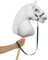 Eine Halteleine für EIN Steckenpferd aus Klebeband. Set ohne Pferd. Flaschengrun. Hobby Horse.