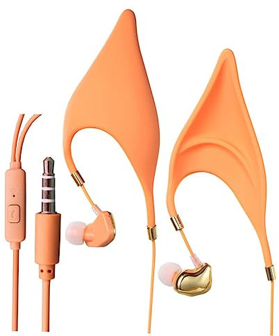 Gadpiparty Feenohren Kopfhörer in Ohrhörer-Form Kopfhörer Cosplay-Headset Für Mädchen Jungen Und Erwachsene Mit Mikrofon -Klinkenstecker Kompatibel Mit Allen Geräten