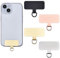 Jaslongri Handykette Pads,Handy Patch，Mobile Patch，Metall Pads,Universeller Handytrageband Pads ohne Klebstoff,Langlebige stabil Pads,Handy Lanyard Pads. (Silber, Roségold，Black, Gold)