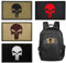 4 Stück Patches Klett Militär Punish Skull, Stickerei für Kleidung, Taschen & Mehr, Airsoft, Cosplay, Paintball, Klettfläche, Waschbar, Taktische Accessoires in Verschiedenen Farben