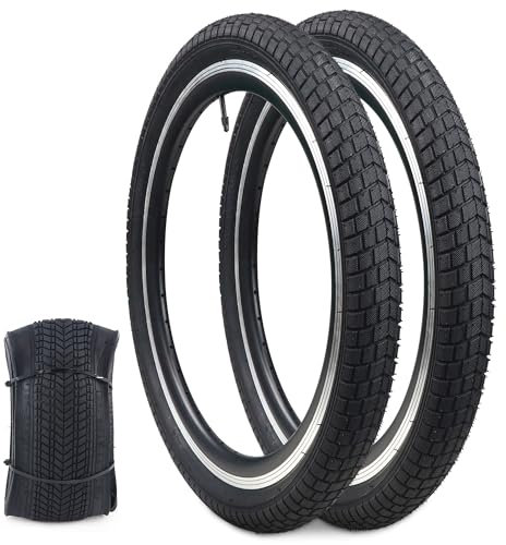 GRELiving 2 neumáticos de 20 pulgadas, 20 x 2,125 cm, 57-406, neumáticos de bicicleta para niños MTB