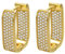 JOLCHIF Zirkonia Ohrringe Gold Viereckige Creolen Hängend Modeschmuck Ohrringe Vergoldet Damen Geometrisch Creolen