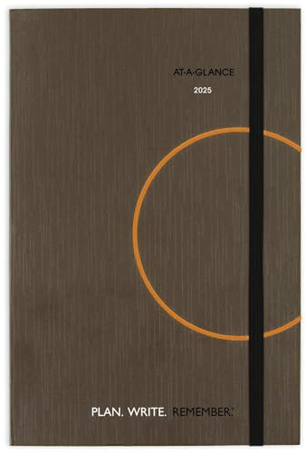 AT-A-GLANCE 7062013025 Planungsnotizbuch, täglich, 12,7 x 21,6 cm, klein, Planung, Schreiben, Remember., Braun