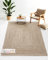carpetfine Juteteppich Nele Taupe handgewebt aus Jute Rechteckig 60x100 cm | Moderner Naturteppich Uni im Boho - Style Flachgewebe Teppich für Wohnzimmer und Schlafzimmer