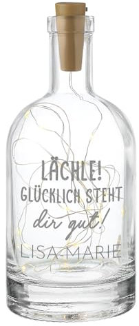 polar-effekt Luz LED para botellas con grabado del hechizo - Botella de cristal decorativa personalizada con cadena de luces, adecuada como regalo