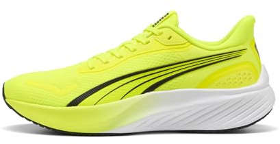 PUMA Unisex Pounce LITE Straßen-Laufschuh, Yellow ALERT Black, 43 EU