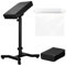 ATOMUS Armrest Stand and Legrest with Black Thicken Tattoo Pad 23.5 * 36 * 6cm Adjustable Height Chair Frame Non-Slip Base Square Leather 30cm Cling film 20pcs Tattoo Tablecloth