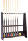 Billard Queue Halter für 10 Queues & Billardzubehör, Holz Pool Queueständer, Wandqueuehalter für Billardzimmer & Club, Billardtisch-Zubehör Organizer