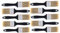 Tebbomp 10 Pieces 2 Inch Paint Brush,Flat Paint Brushes Professional Paint Tools with Treated Plastic Handle for DIY Paint