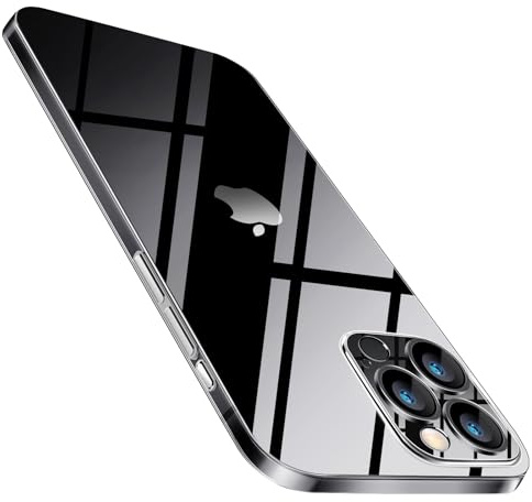 Purluct for iPhone 16 Pro Max Slim Case,Paper-Thin Transparent Finish Skin Back Case [Non Yellowing] Ultra Protective Cover with Camera Protection 6.9 Inch (Clear)
