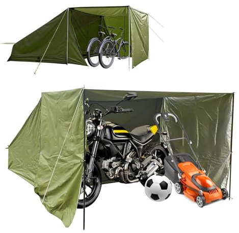 YSMSMZJK Box Moto con Tessuto Ombreggiante Rimovibile Garage Moto per Esterno Adatto per Sedia a Dondolo, Divano da Esterno Casetta da Giardino Garage Moto