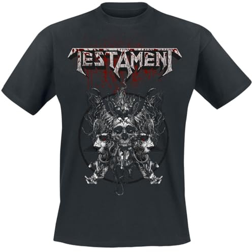 Testament Skull Blood Männer T-Shirt schwarz Band-Merch, Bands
