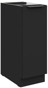 Küchen Unterschrank Schrankauszug 30 cm SIENA Schwarz Küche Küchenzeile