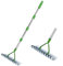 MEKOTRIN Garden Rake Heavy Duty, Thatch Rake for Gardening, Lawn Levelling Raker Leaf Grabbers with Steel Teeth Detachable Handle for Removing Dead Grass Debris Yard Garden