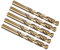 PATIKIL 12mm Drill Bit, Jobber Straight Shank M35 Cobalt 5% High-Speed Steel 135° Gold Finish for Stainless Steel Hard Metal - 5 Pack