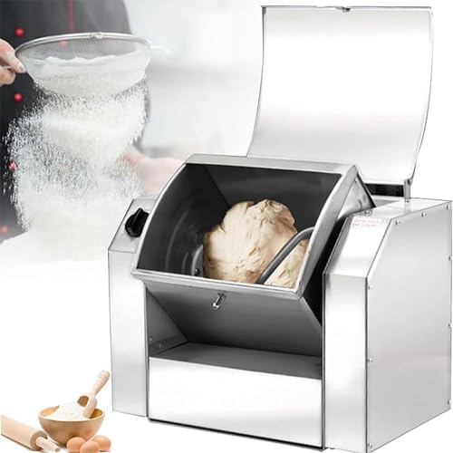 HSSMEUR Heavy Duty Desktop Mixer, Electric Dough Blender, Dough Kneading Machine with 50QT Kneading Capacity (3kg)