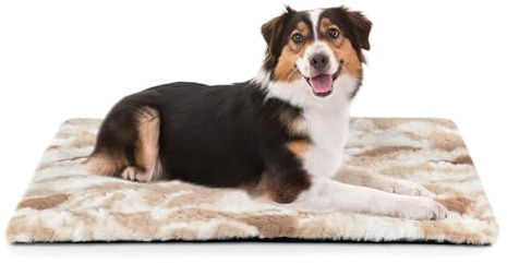 Petace Selbstheizende Katzendecke aus Plüsch, 75 x 50 cm, ohne Strom, Braun | Leise Wärmeschicht, Rutschfeste Unterseite, Maschinenwaschbar, Kätzchen & Kleine Hunde, Innen & Außen