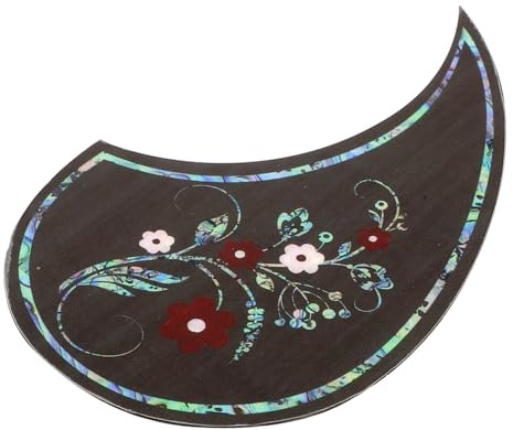 BESTonZON Calcomanía Antirayaduras para Guitarra de Plástico Diseño Creativo y Colores Variados, Protector Adhesivo Adecuado para Proteger la Guitarra Color Aleatorio