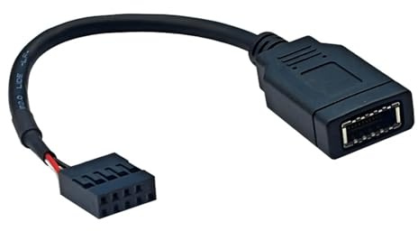 USB 2.0 9PIN Mainboard Header Adapterkabel Typ E Frontpanel Stecker C Frontpanel Stecker mit leicht zugänglichem C Stecker
