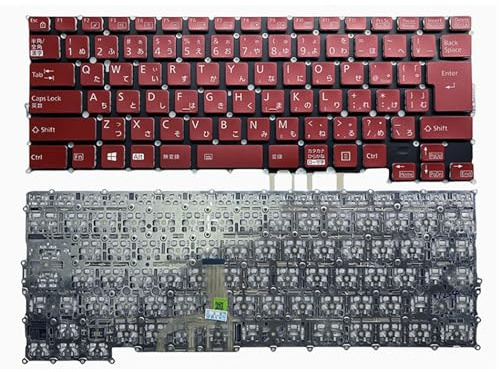 QWZOZST Japan-Layout für Fujitsu U939 U9310X U9311 9U13A2 U937 U938 UH95 UH-X U939X Tastatur(Red JP)