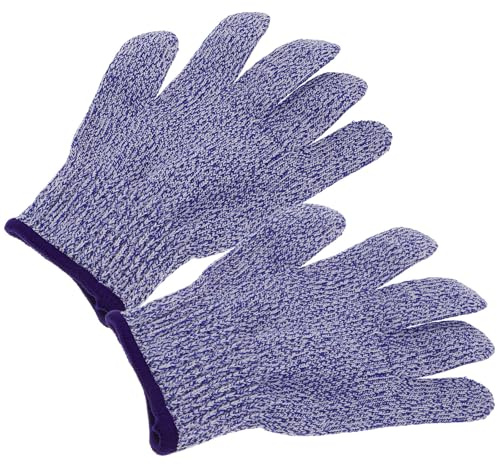 LALADEFIEE Schnittfeste Kinderhandschuhe Stufe 5 in Blau aus Atmungsaktivem Pe mit Handschutz Größe Xs zum Schälen und Schneiden in Küche