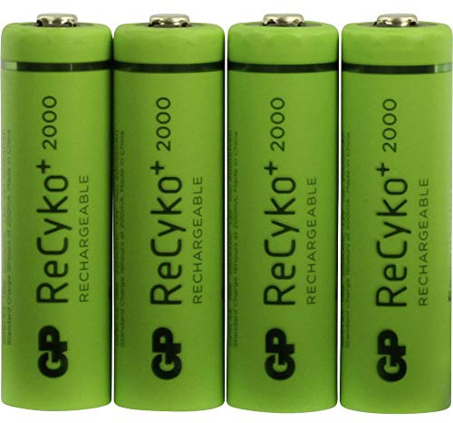 GP Batteries NiMH rechargeable batteries 2000 AA Mignon 4 stuks Retail – Batterie/wiederaufladbarer Akku (2000 mAh, Nickel – Metal Hydride (NiMH), 1,2 V)