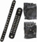 W WIDMANN MILANO Party Fashion 7126K - Biker Set, Handschuhe, Armbänder, Halsband, mit Nieten, Schwarz, Rocker Outfit, Accessoire, Kostümzubehör, Mottoparty, Karneval