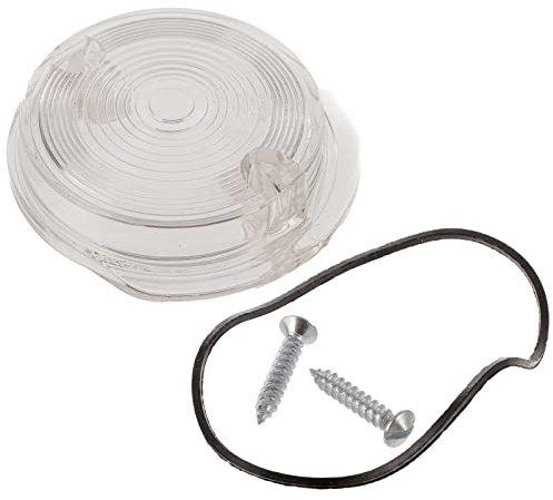 MZA-Flügel Blinkerkappe vorn, rund, weiß inkl. Gummidichtring + Schrauben - Simson S50, S51, S70, SR50, SR80 - MZ ETZ, TS