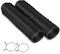 Copri Forcella per Moto, Copri Forcella in Gomma Ghette per Forcella Anteriore per Moto Gators Stivali Parapolvere Ammortizzatore Universale per Bici Corsa 205mm X 42mm - Nero (1 Paio)