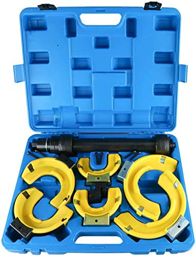 FreeTec Set di 7 Tenditori per Ammortizzatore McPherson Kit di Attrezzi per Estrattore Compressore a Molla Elicoidale a Forcella