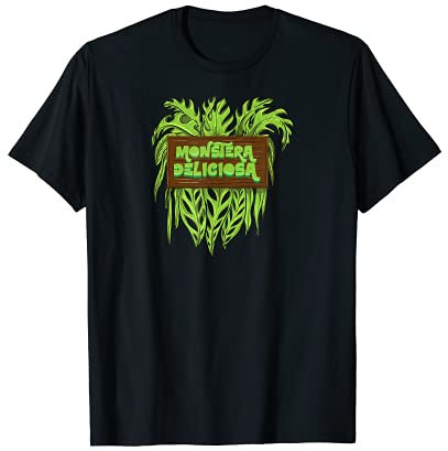 Monstera Deliciosa Variegata I Zimmerpflanze Pflanze Motiv T-Shirt