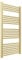 500mm (w) X 1200mm (h) Straight Brushed Brass Heated Towel Rail Bathroom Ladder Radiator
