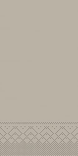 MANK Serviette in BEIGE-GREY aus 3-lagigem Tissue, 40 x 40cm, 1/8 Falz, saugstarke Einmalserviette, 100 Stück, Ideal für Gastronomie & Events