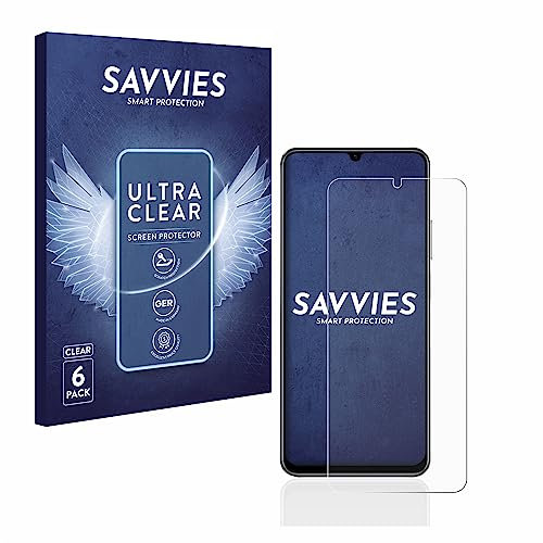 savvies Protector Pantalla para realme C53 (6 Unidades) Película Ultra Transparente